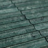 Мозаика Pixmosaic PIX 344 Spider Green, Concave, чип 30х151 мм, сетка 305х318х12 мрамор матовая зеленый