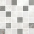 Мозаика Opale Grey Mosaic керамика 30х30 глянцевая, матовая, белый, серый 587433004