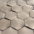 Мозаика Marble Mosaic Hexagon Web Cooper 3D нержавеющая сталь 29х30.5 см чип 48х48 мм, медь