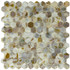 Мозаика Marble Mosaic Hexagon Painted Shell ракушка 30.5х30.5 см чип 25х25 мм, разноцветный