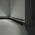 Плинтус NMC Wallstyl IL11 Black полистирол