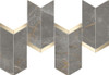 Мозаика Marvel Fior di Bosco Mosaico Chevron Lappato 19,2x46,3 керамогранит лаппатированная, серый AF9A