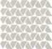 Мозаика Raw Pearl Flag (9RFP) 31,1x31,6 керамика матовая, серый