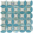 Мозаика Marble Mosaic Sichis Aqua стекло+керамика 28.8х28.8 см полированная, белый, голубой