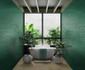 Керамогранит R9RE Struttura Foglia Verde 3D 15x15 Marazzi Ragno глянцевый настенный УТ-00026531