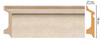 Плинтус напольный D122-18D ДМ Decomaster (78х21х2400 мм) 
