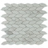 Мозаика Marble Mosaic Twist Volakas White Pol камень 31.5х33 см полированная, серый, белый