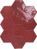 Настенная плитка Zellige Hexa Wine (122084) 10,8х12,4 Wow глянцевая керамическая