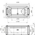 Акриловая ванна Радомир Хельга 185х100