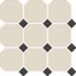 Керамогранит 4416OCT14/1C White/Black 30x30