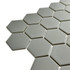 Мозаика Marble Mosaic Hex Ceramic Grey керамика 28.2х32.5 см матовая чип 51x59 мм, серый