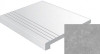Ступень фронтальная Gradone Delta Cemento Antideslizante 60x60 керамогранит антискользящая (grip), матовая