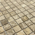 Мозаика Marble Mosaic Emperador light Mat камень 30х30 см матовая чип 23х23 мм, коричневый