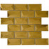 Мозаика Marble Mosaic Brick Rose Metal нержавеющая сталь 30х30 см 3D чип 48х98 мм, золотой-oro-gold