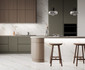 Керамогранит Calacatta Sharp Gold Белый 80х80 Полированный Ceradim универсальная плитка