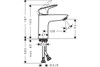 Смеситель Hansgrohe Logis для раковины 100 мм push-open