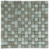 Мозаика Marble Mosaic Crystal Mix Silver стекло 30х30 см глянцевая чип 20x20 мм, серебро-silver
