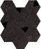 Декор Boost Tarmac Mosaico Hex Black керамический