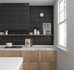 Настенная плитка Costa Nova Onda Black Matt 5x20 Equipe матовая керамическая 28521