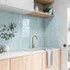 Настенная плитка Flash Light Blue 7.5х30 DNA Tiles глянцевая керамическая 124437