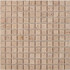 Мозаика из травертинаTravertine PIX258, чип 23х23 мм, сетка 300х300х4 мм матовая, бежевый