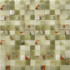 Мозаика Green Onyx (JMST21205) 30.5х30.5х7, натур. мрамор полированная чип 20х20 мм, бежевый, зеленый С0004727