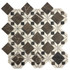 Мозаика Marble Mosaic Caesar мрамор 32.4х32.4 см полированная белый, коричневый