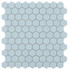 Мозаика Hex Nordic № 925 Голубой (на сетке)