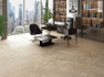 Керамогранит Crema Travertino 60x120 7 мм QUA Granite матовый универсальный