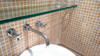 Мозаика Ezarri 2523-B Safe стекло 31.3х49.5 см матовая, антислип чип 25х25 мм, бежевый