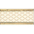 Бордюр Cenefa Delis Marfil Gold 20x10 глянцевый