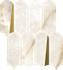 Мозаика Stellaris Crystal Pure Mosaico Elegant керамогранит 32.5х36.1 см Italon полированная, бежевый, золотой-oro-gold 620110000232