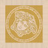 Вставка Tozzetto Medusa Naturale Miele Oro 9.8х9.8 Versace Meteorite матовый G0047125
