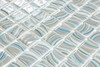 Мозаика Glitter Grey №7804 (на сетке) стекло 31.7х31.7 см Vidrepur глянцевая чип 25х25 мм, голубой, серый С0006240