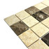 Мозаика Marble Mosaic Mix stone 1 Pol камень 30.5х30.5 см полированная чип 48х48 мм, бежевый, коричневый