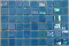 Мозаика Taurus-Lux-39 прокрашенная в массе стекло 32.7х32.7 см перламутровая чип 15х15 мм, голубой