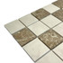 Мозаика Marble Mosaic Mix stone 6 Mat камень 30.5х30.5 см матовая чип 48х48 мм, коричневый, бежевый