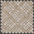 Мозаика Marvel Travertino Silver Diagonal Mosaic керамика 30.5х30.5 см глянцевая, коричневый
