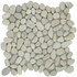 Мозаика Marble Mosaic Pebbles White Stone Mat галька 30х30 см матовая, белый