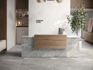 Керамогранит Bianco Ribbed 30x90 Sichenia Pave Wall 30.90 матовый, рельефный (рустикальный) настенная плитка 192811