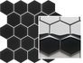 Мозаика Uniwersalna Mozaika Prasowana Nero Paradyz Hexagon керамика 22х25.5 см гладкая черный 5900144091917