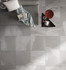 Керамогранит Quarzite Bianca  60x60 Rt Supergres матовый, рельефный напольный QZB6