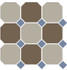 Керамогранит 4401+29 OCT11-A Beige 01 Coffe Brown 29 /Blue Cobalt 11 Dots 30x30 напольный матовый