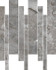 Декор Mosaico Mutriku-SP Gris керамогранит
