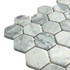 Мозаика Marble Mosaic Hexagon Carrara Bianco Pol камень 29.8х30.5 см полированная чип 48х48 мм, серый, белый