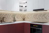 Керамогранит Wood Chevron Бежевый 15х90 Belleza матовый напольный 9L1190