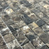 Мозаика Marble Mosaic Emperador dark Mat камень 30х30 см матовая чип 23х23 мм, коричневый, темно-коричневый
