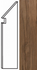 Плинтус Etic Noce Hickory Battiscopa Sag.DX AV8I 7,2x30 шт керамогранит