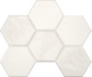 Мозаика LN00/TE00 Hexagon 25x28,5 неполированная керамогранит, белый 39616