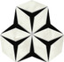 Мозаика Tubadzin Sophisticated Stone 2 14,9x12,9 керамика глянцевая белый, черный 5903238052597